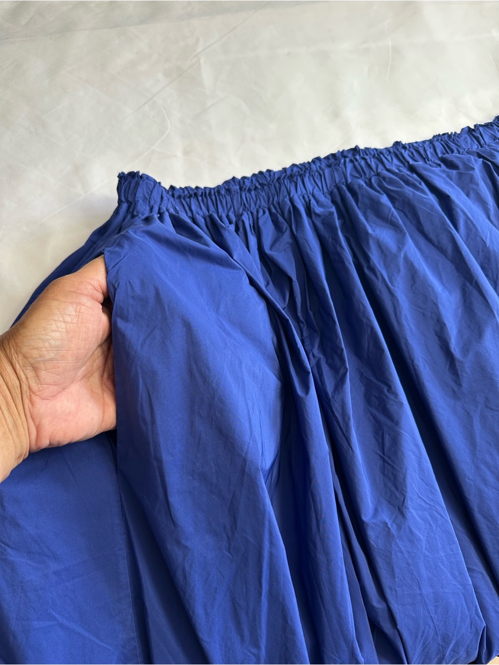 Anthropologie Royal Blue Bubble hem Maxi Skirt - Picture 10 of 14